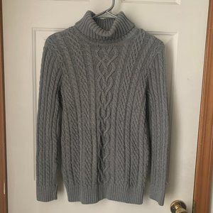 JEANNE PIERRE Gray Turtleneck Sweater- SMALL